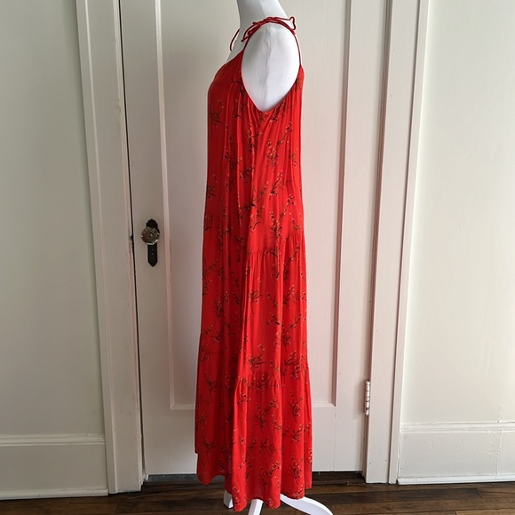 Kos Resort - Red Floral Sundress - Medium - Picture 9 of 11